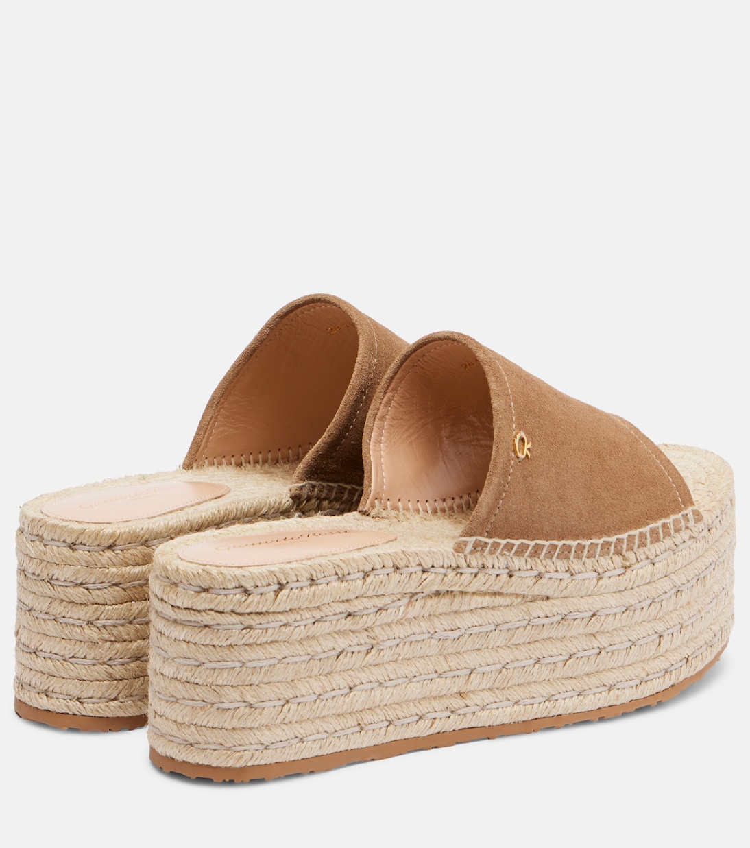 Espadrille-Pantoletten aus Veloursleder  | Gianvito Rossi