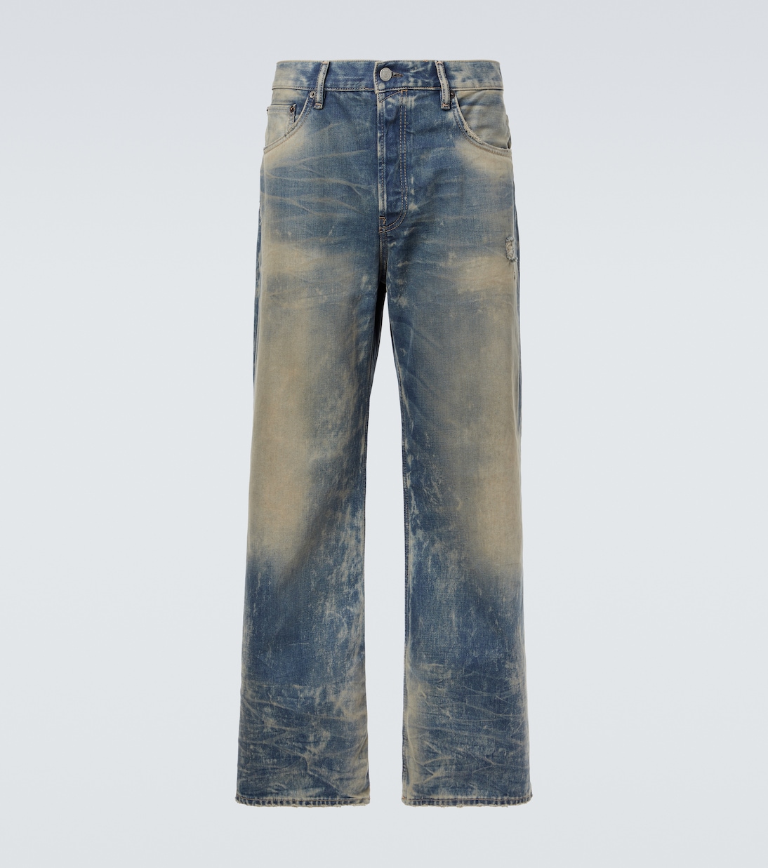 Jeans anchos 2021 con efecto desgastado | Acne Studios