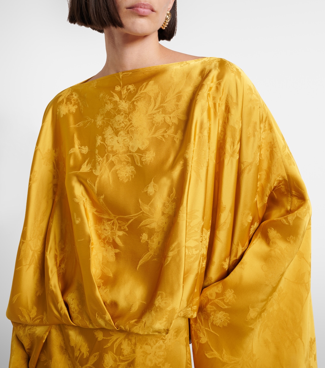 Abito midi Eolia Primavera in jacquard | Taller Marmo