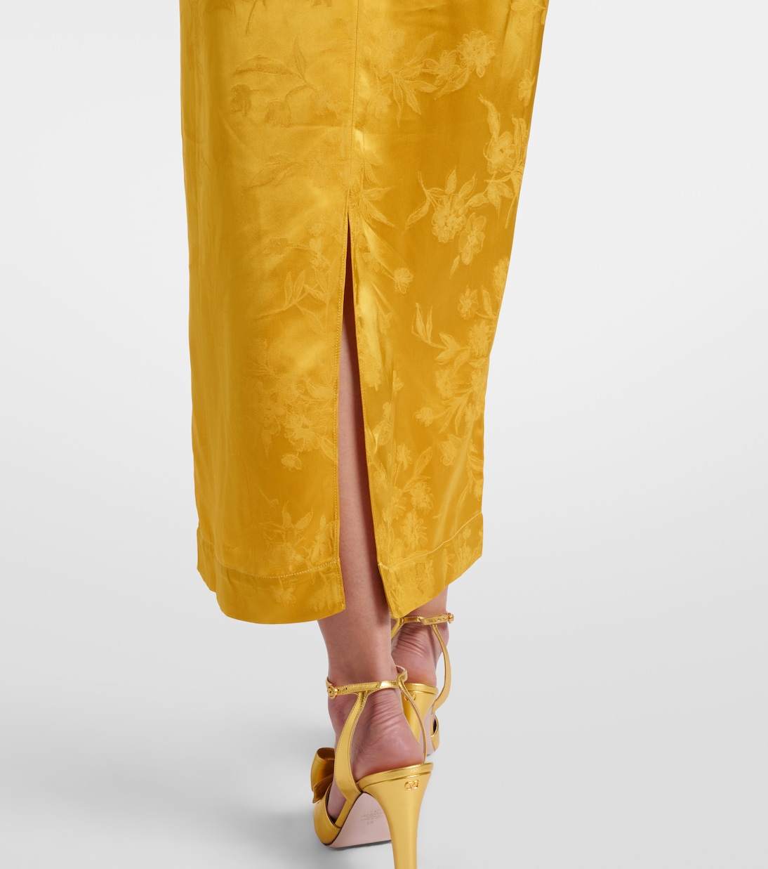 Abito midi Eolia Primavera in jacquard | Taller Marmo