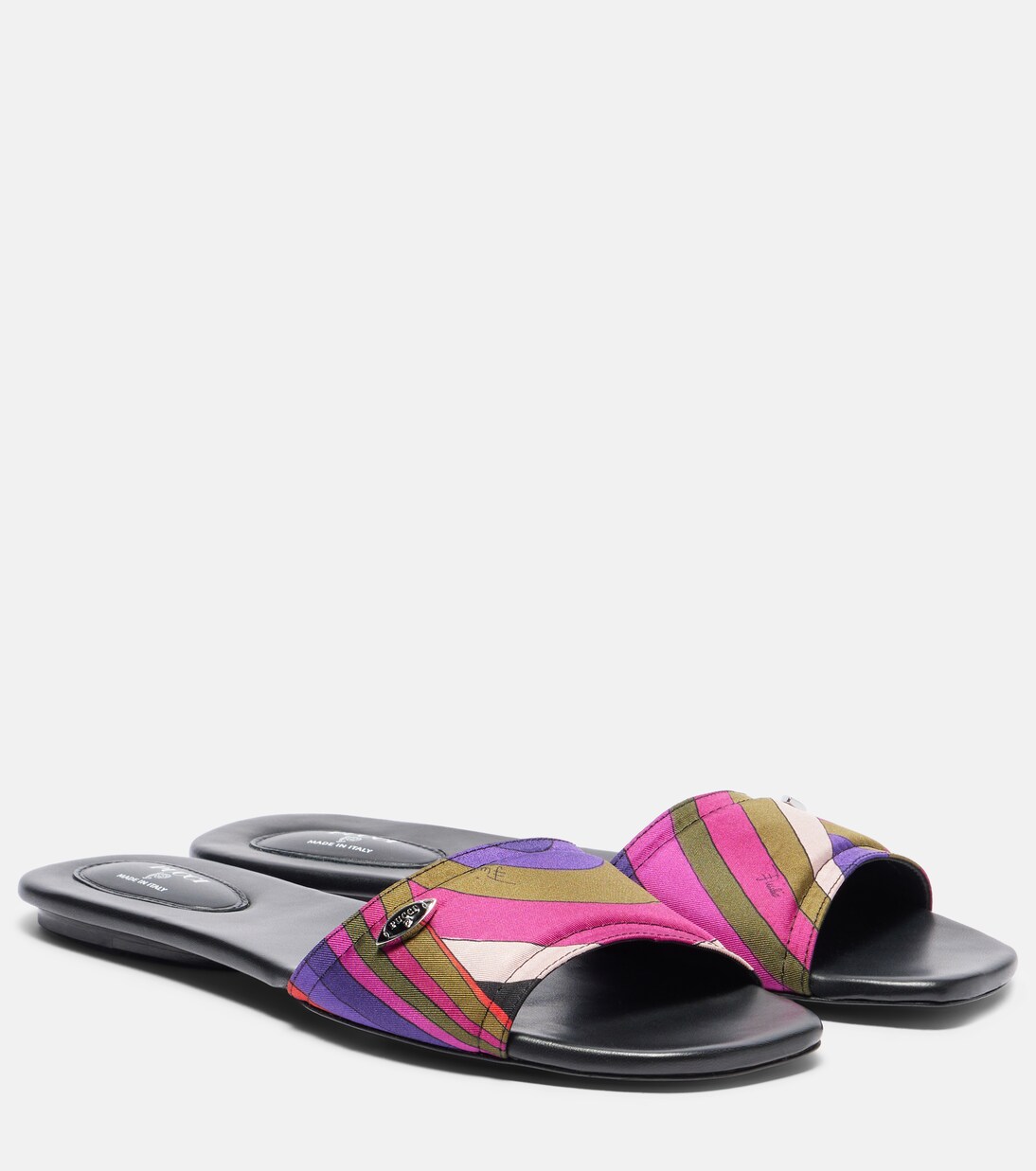 Yummi Iride silk slides | Pucci