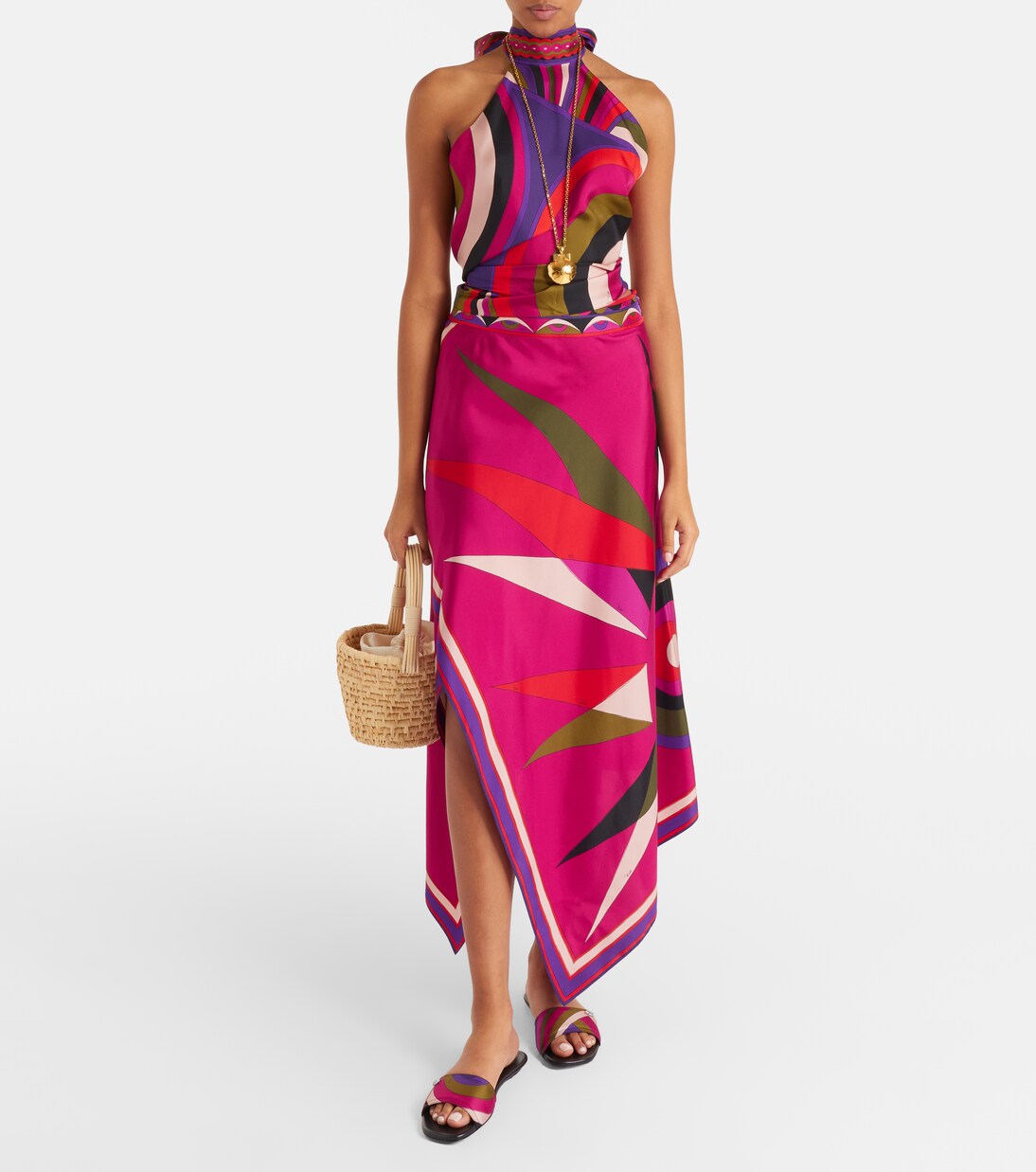 Yummi Iride silk slides | Pucci