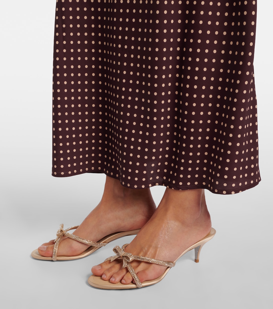 Bow-detail crystal-embellished sandals | Rene Caovilla