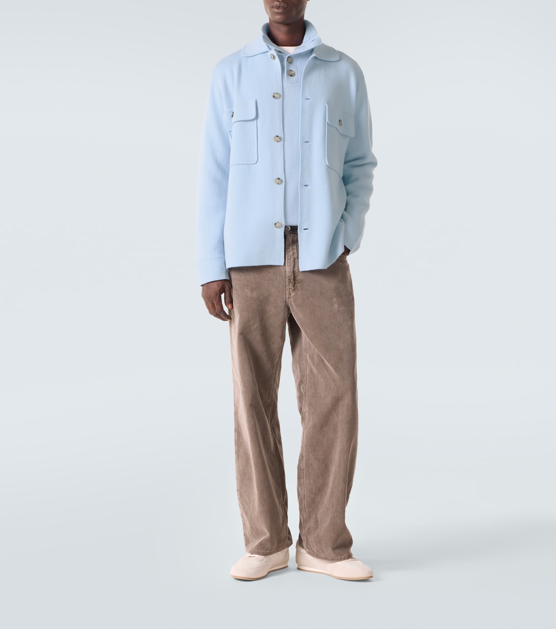 Hemdjacke aus Wolle und Kaschmir | Allude