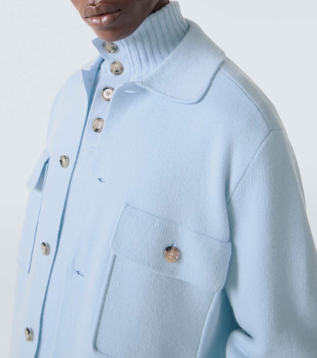 Hemdjacke aus Wolle und Kaschmir | Allude