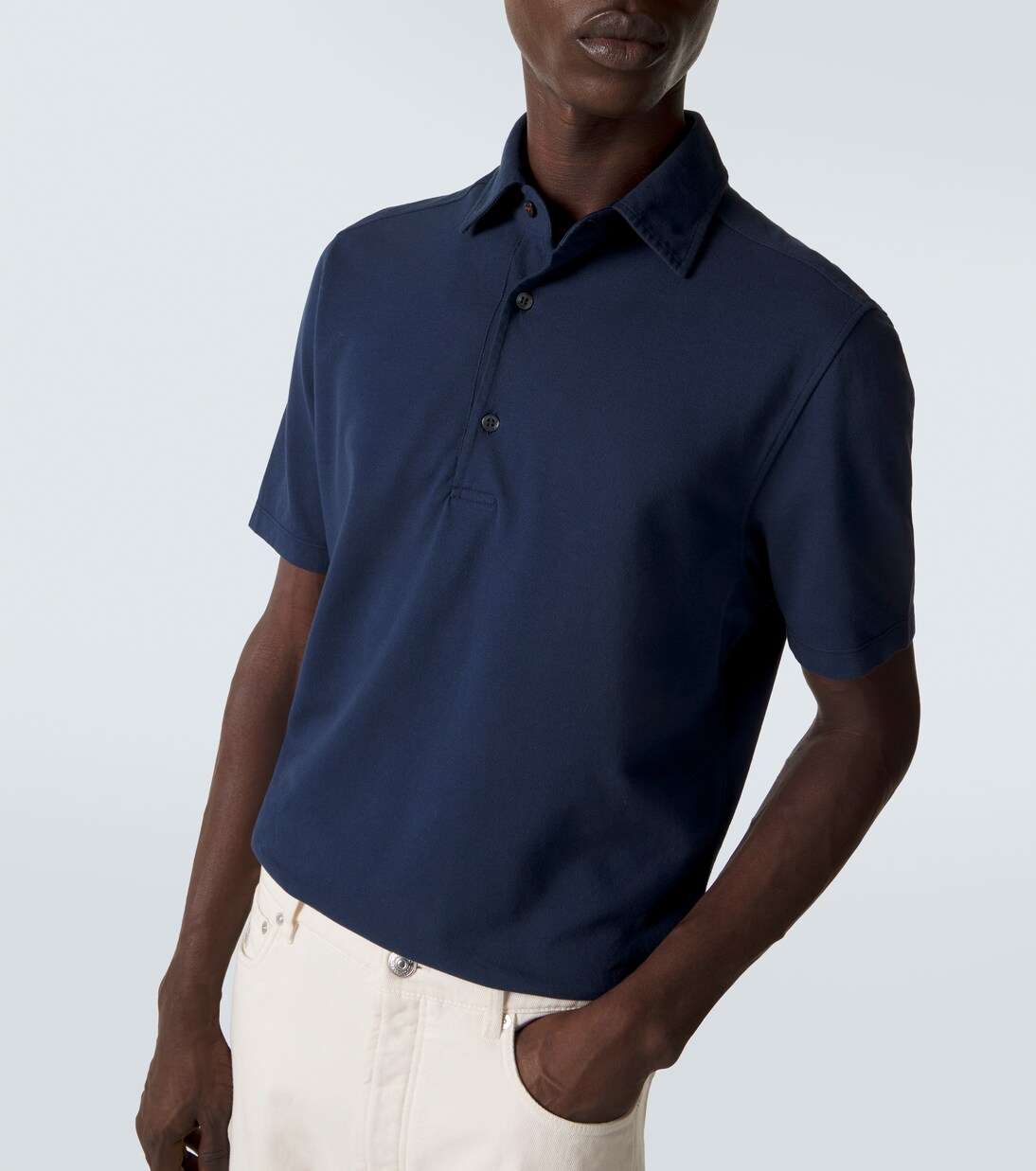 Brenna cotton piqué polo shirt | Loro Piana