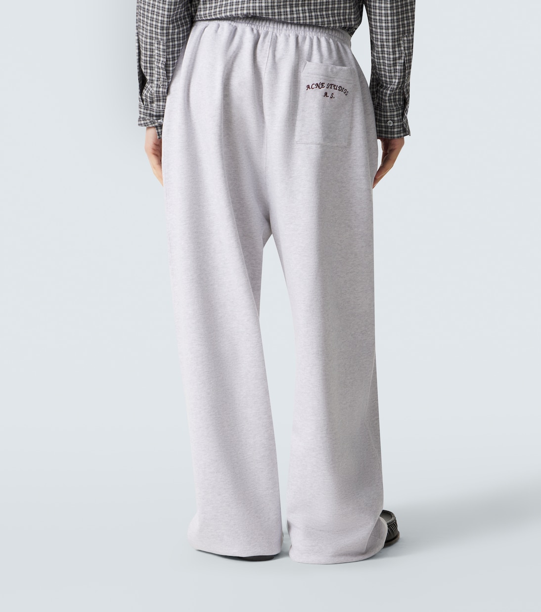 Logo cotton-blend fleece sweatpants | Acne Studios