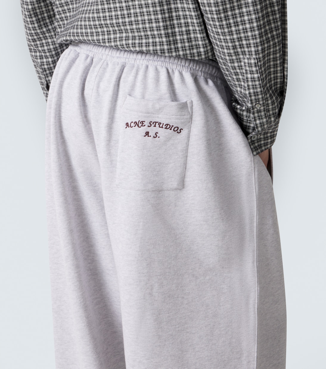 Logo cotton-blend fleece sweatpants | Acne Studios