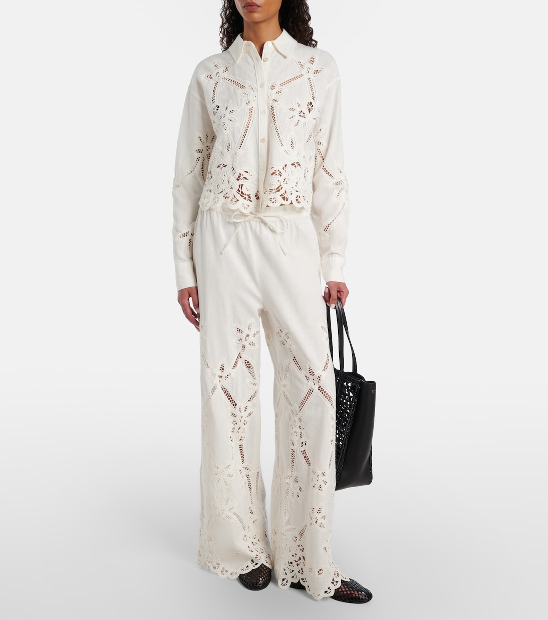 Aderes cotton and linen shirt | Veronica Beard