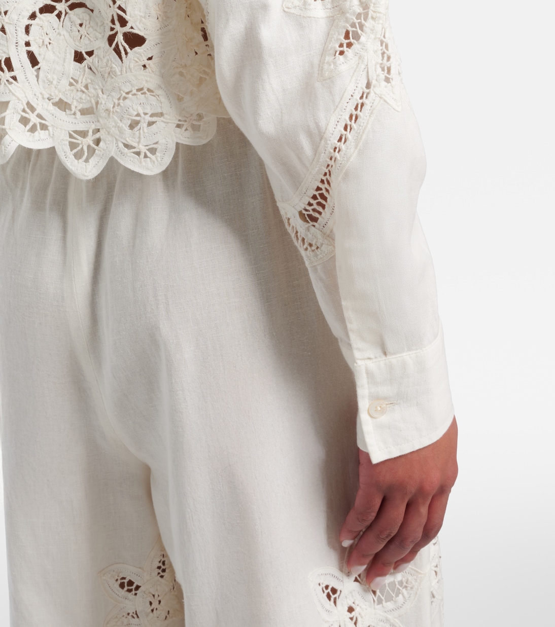 Aderes cotton and linen shirt | Veronica Beard