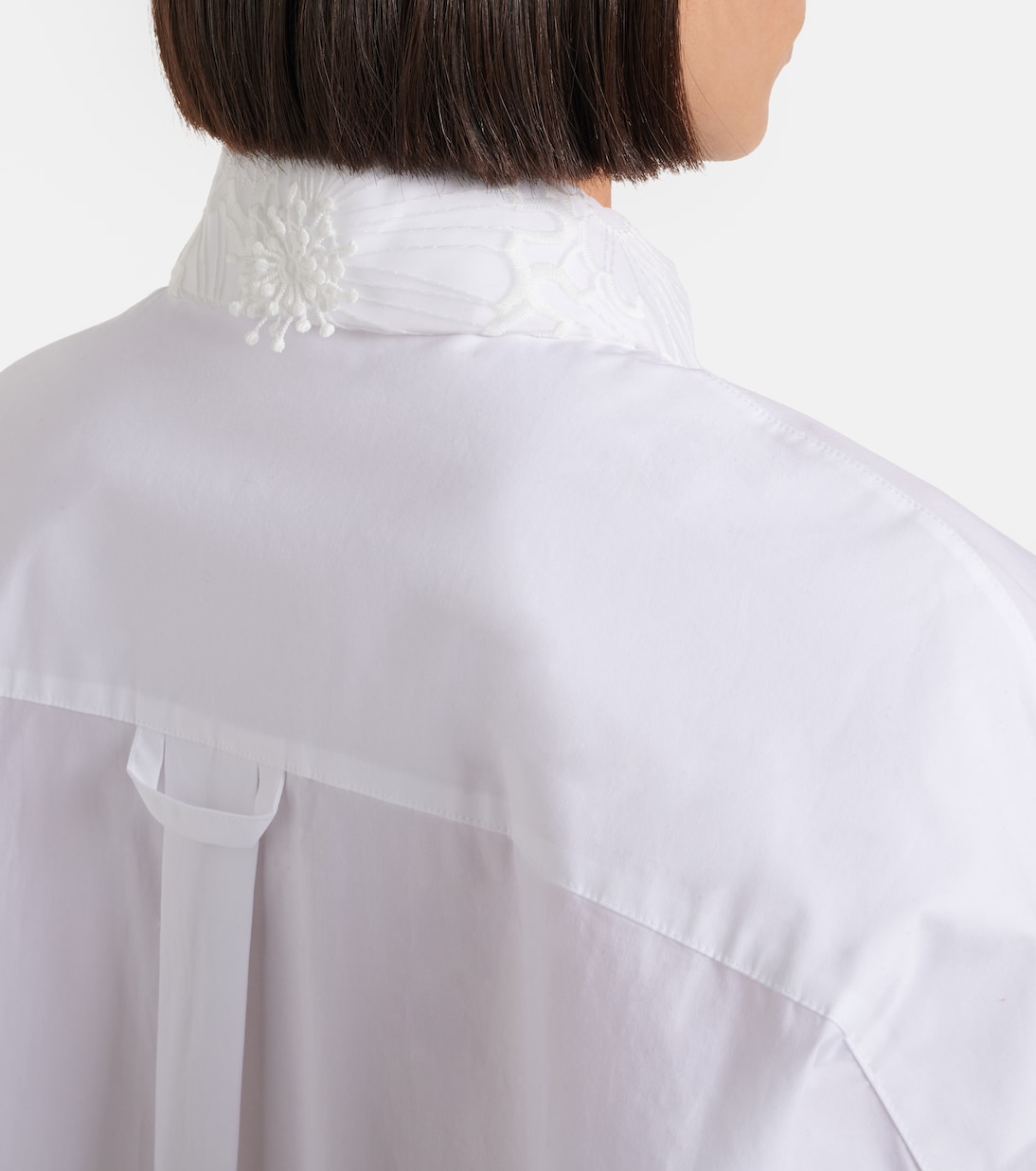 Embroidered cotton-blend poplin shirt | Dorothee Schumacher