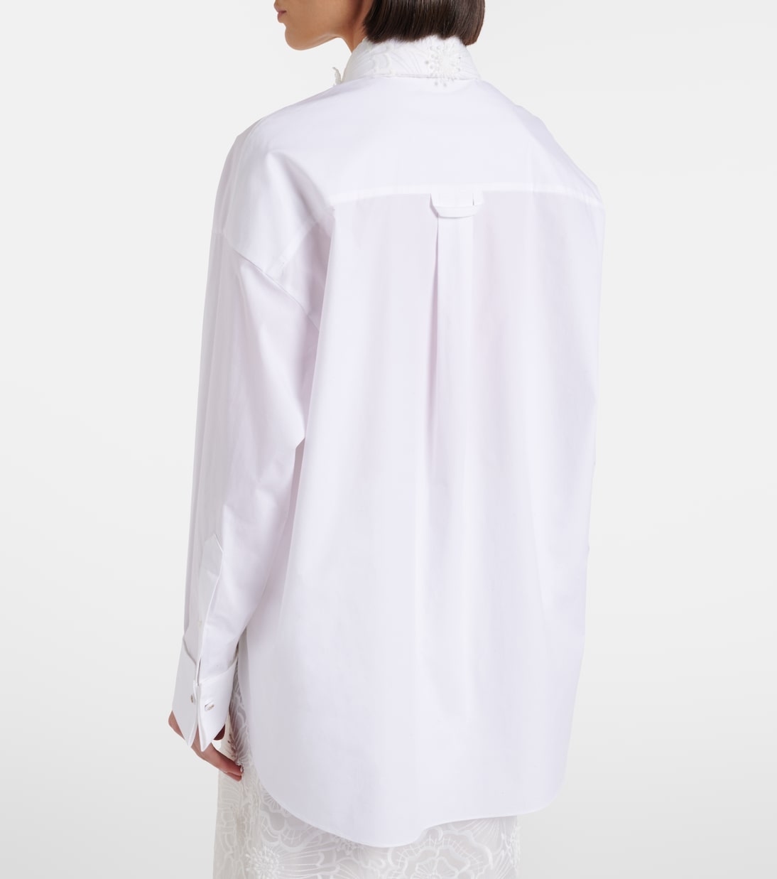 Embroidered cotton-blend poplin shirt | Dorothee Schumacher