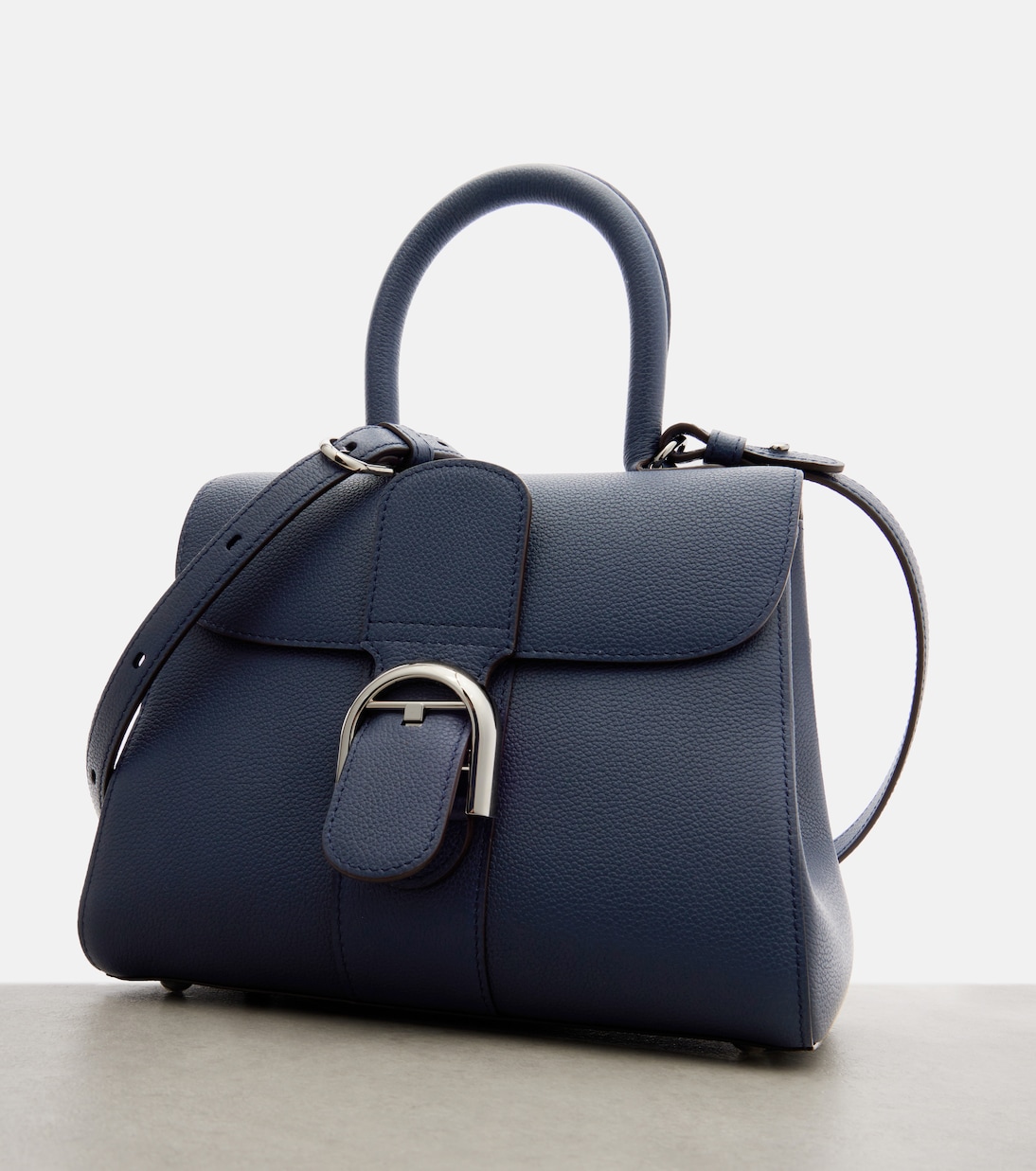 Brillant PM leather top-handle bag | Delvaux