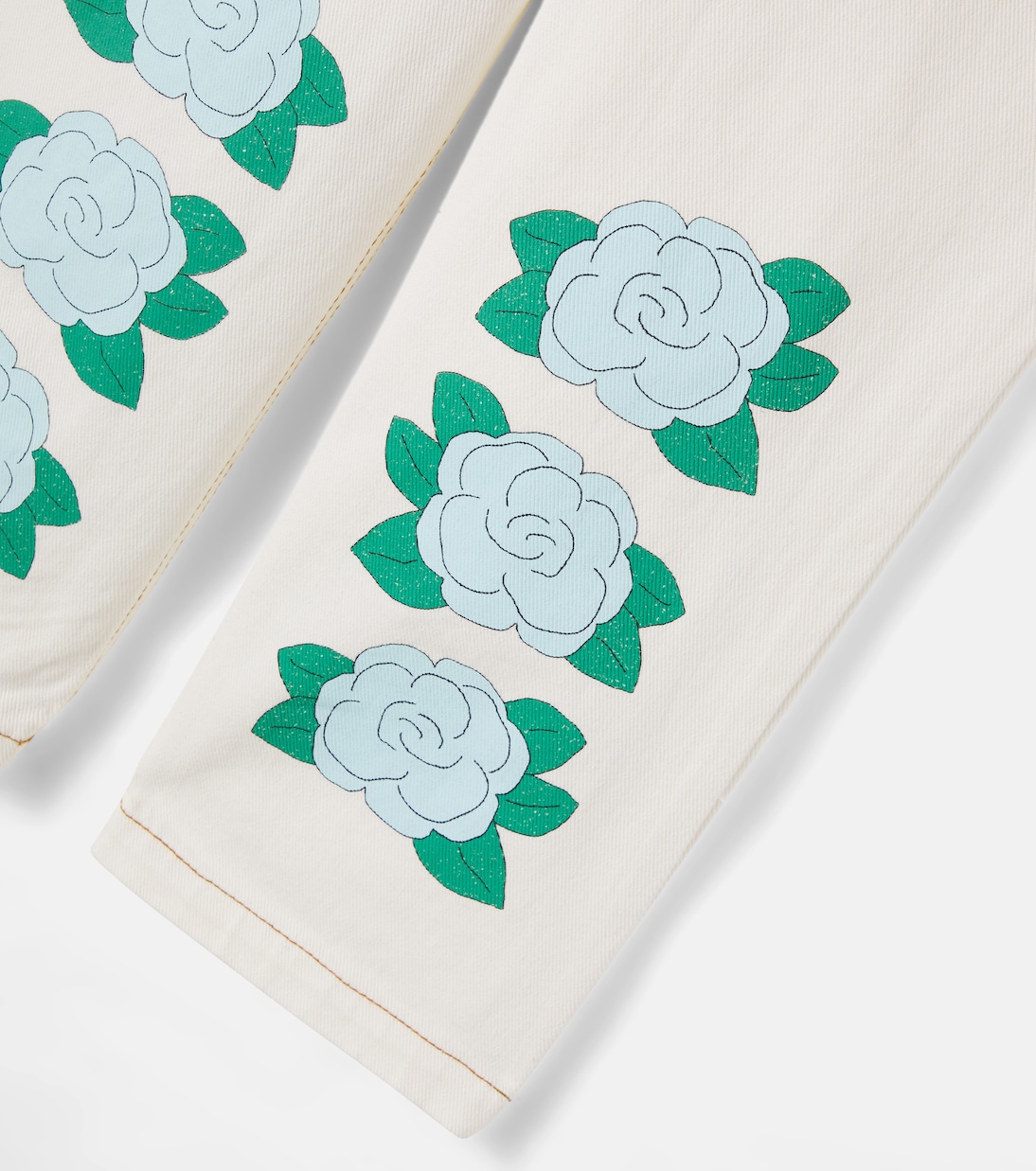 جينز بطبعات الورود | Tinycottons