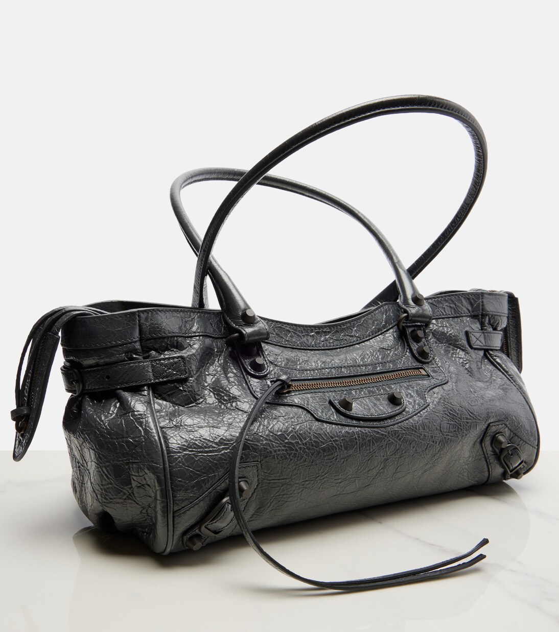 Le City East-West leather shoulder bag | Balenciaga