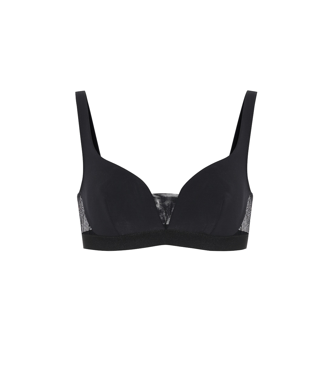 Mesh-trimmed bikini top | Stella McCartney