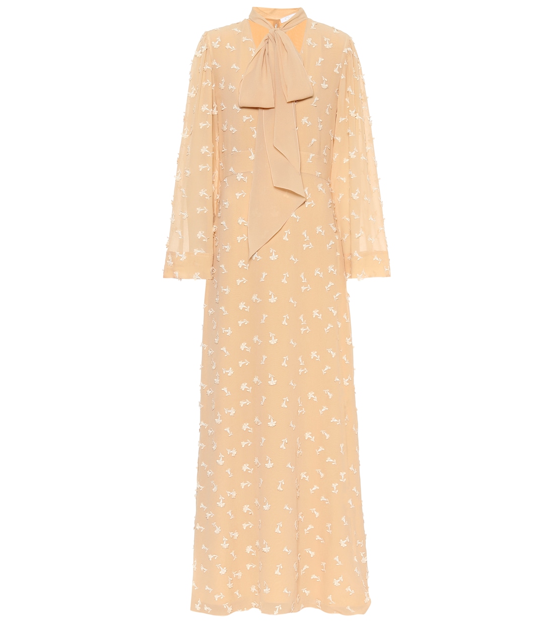 Embroidered silk maxi dress | Chloé