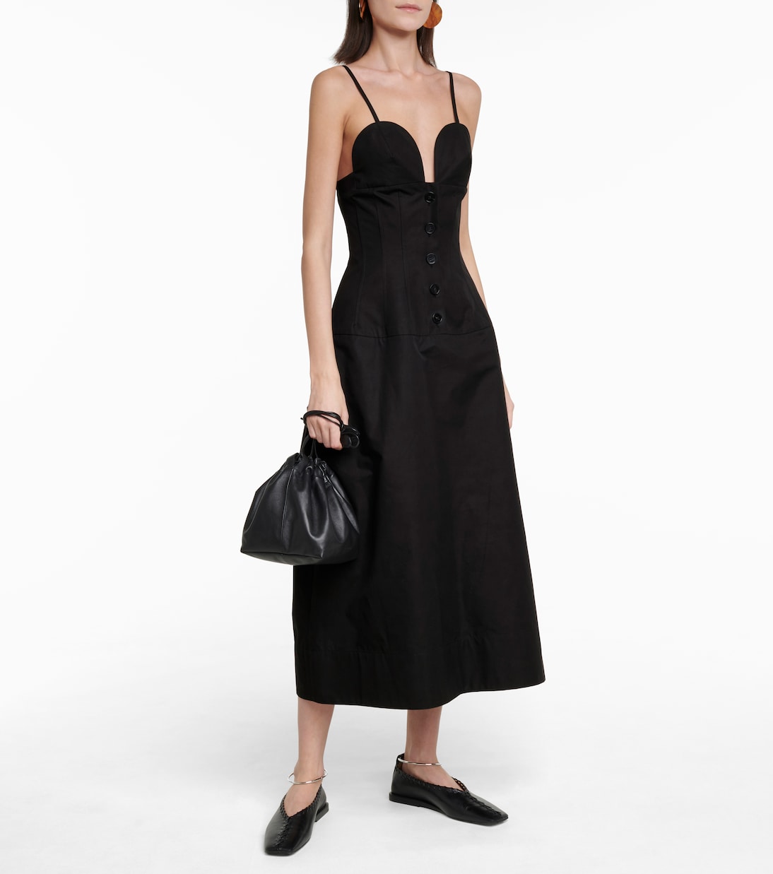 Abito midi in cotone | Jil Sander