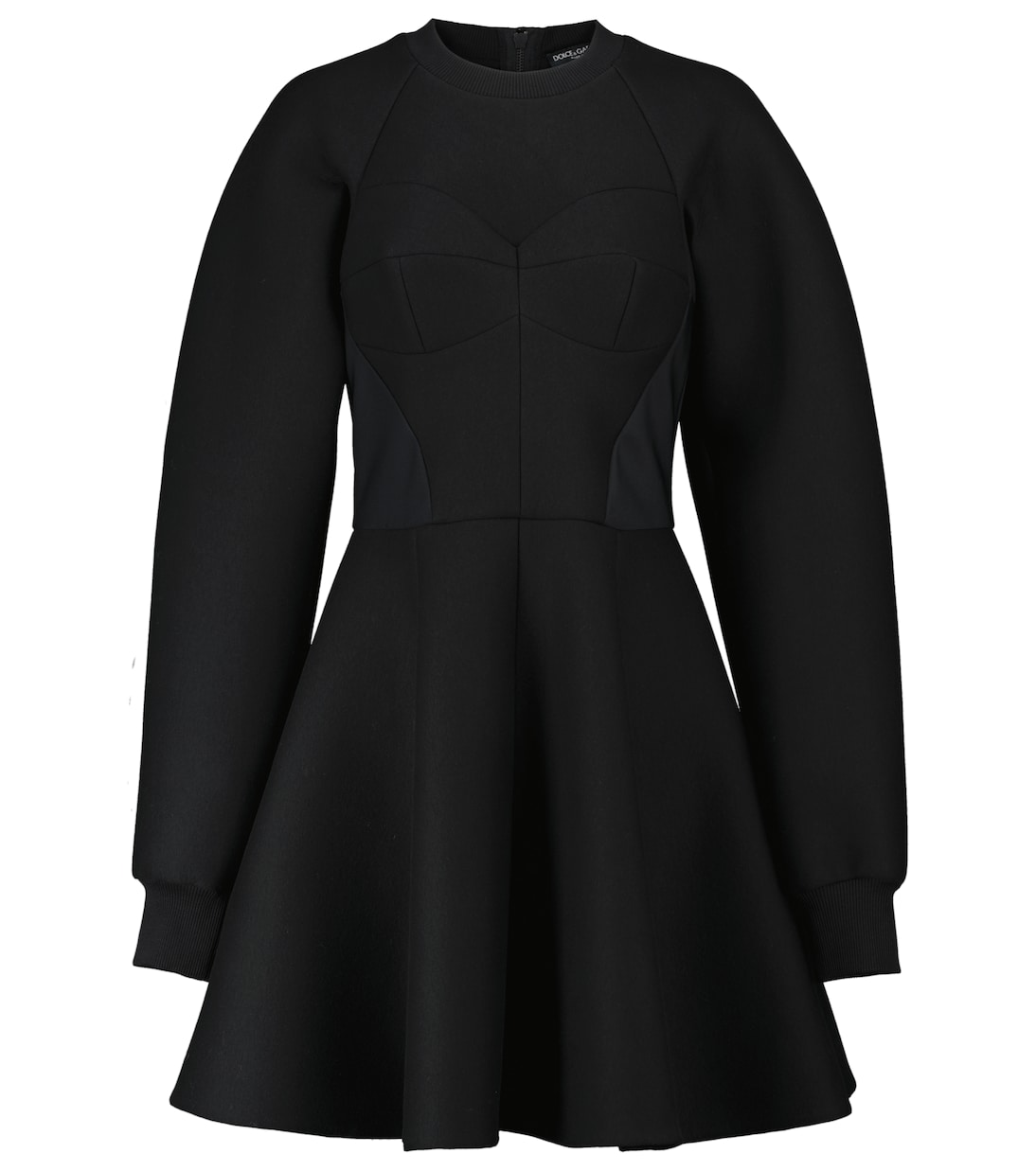 Stretch cotton-blend jersey minidress | Dolce&Gabbana