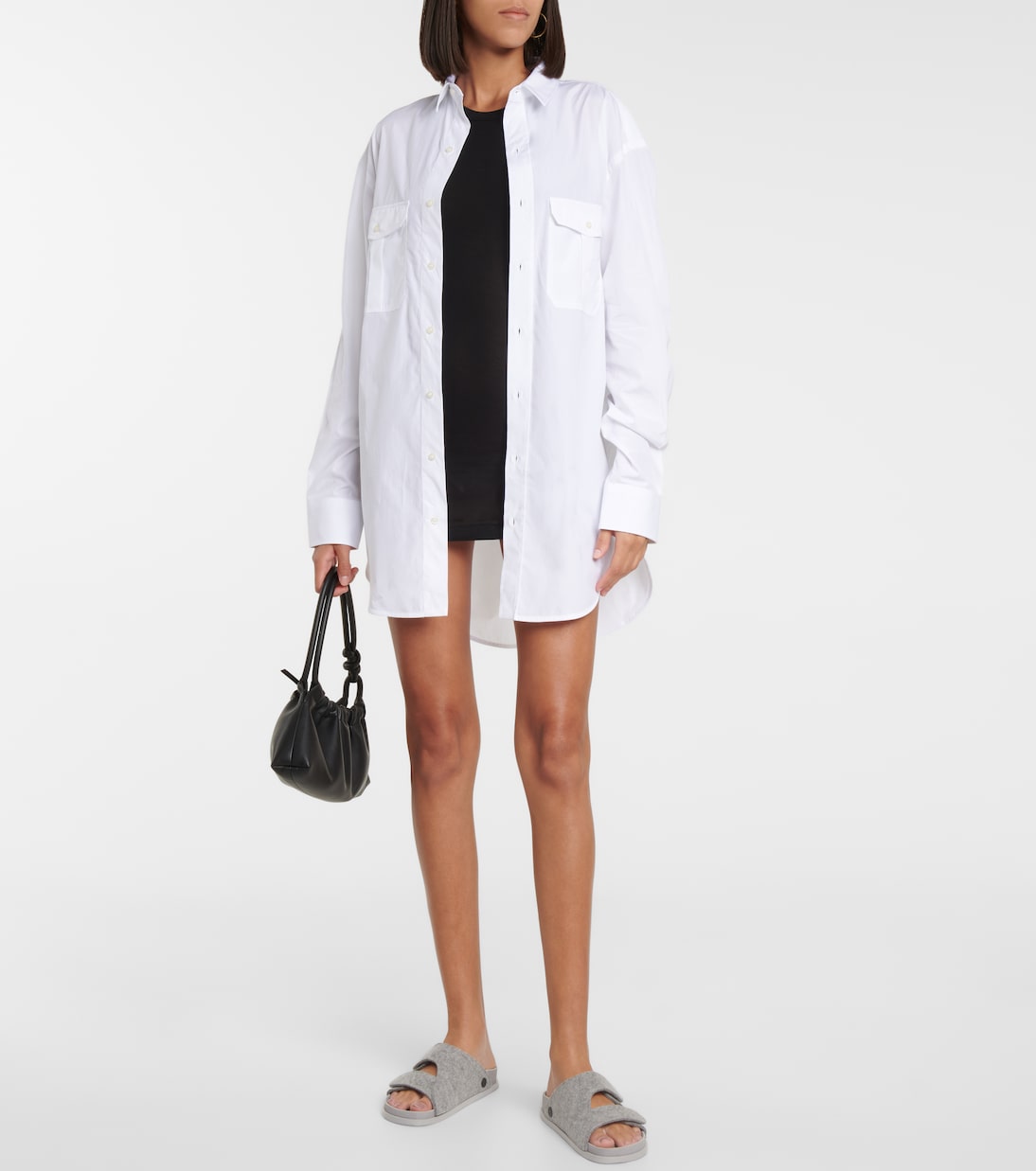 Robe chemise en coton | Wardrobe.NYC