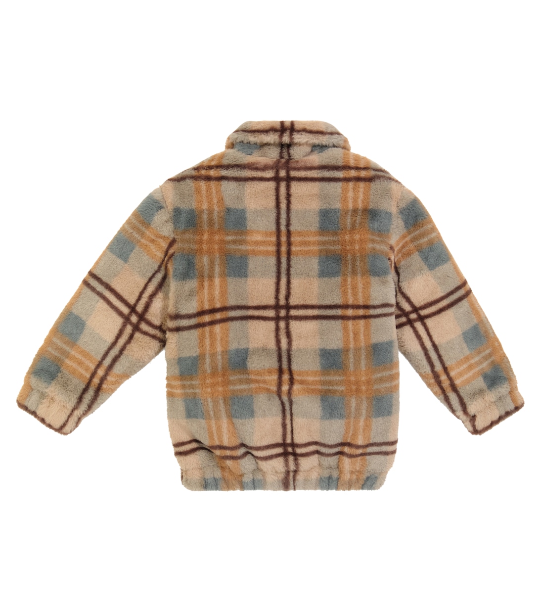 Checked faux fur jacket | Paade Mode