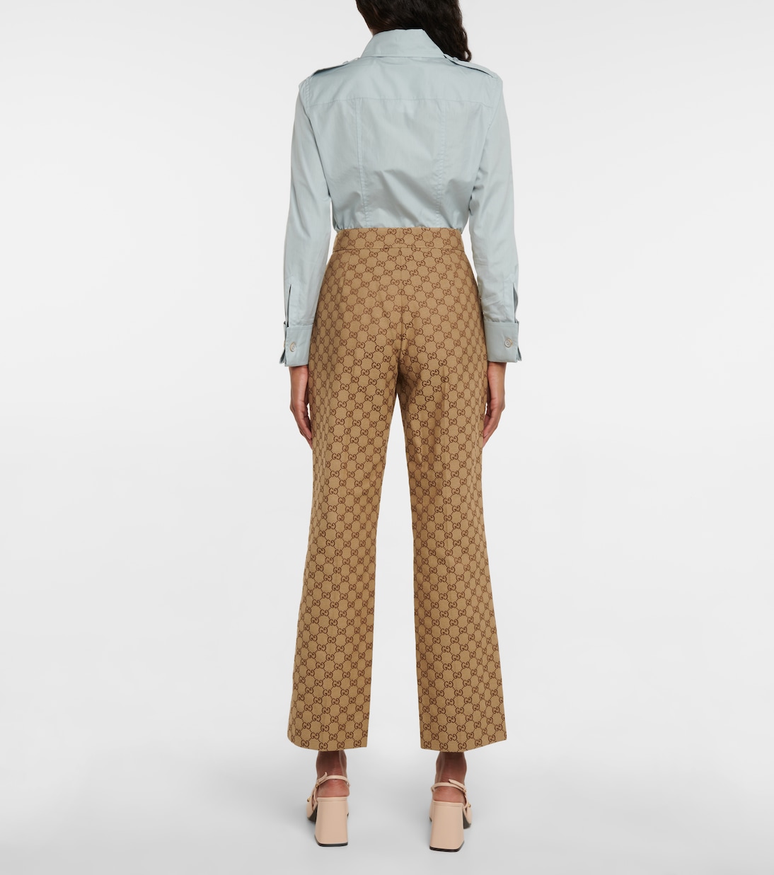 Hose GG Horsebit aus Canvas | Gucci