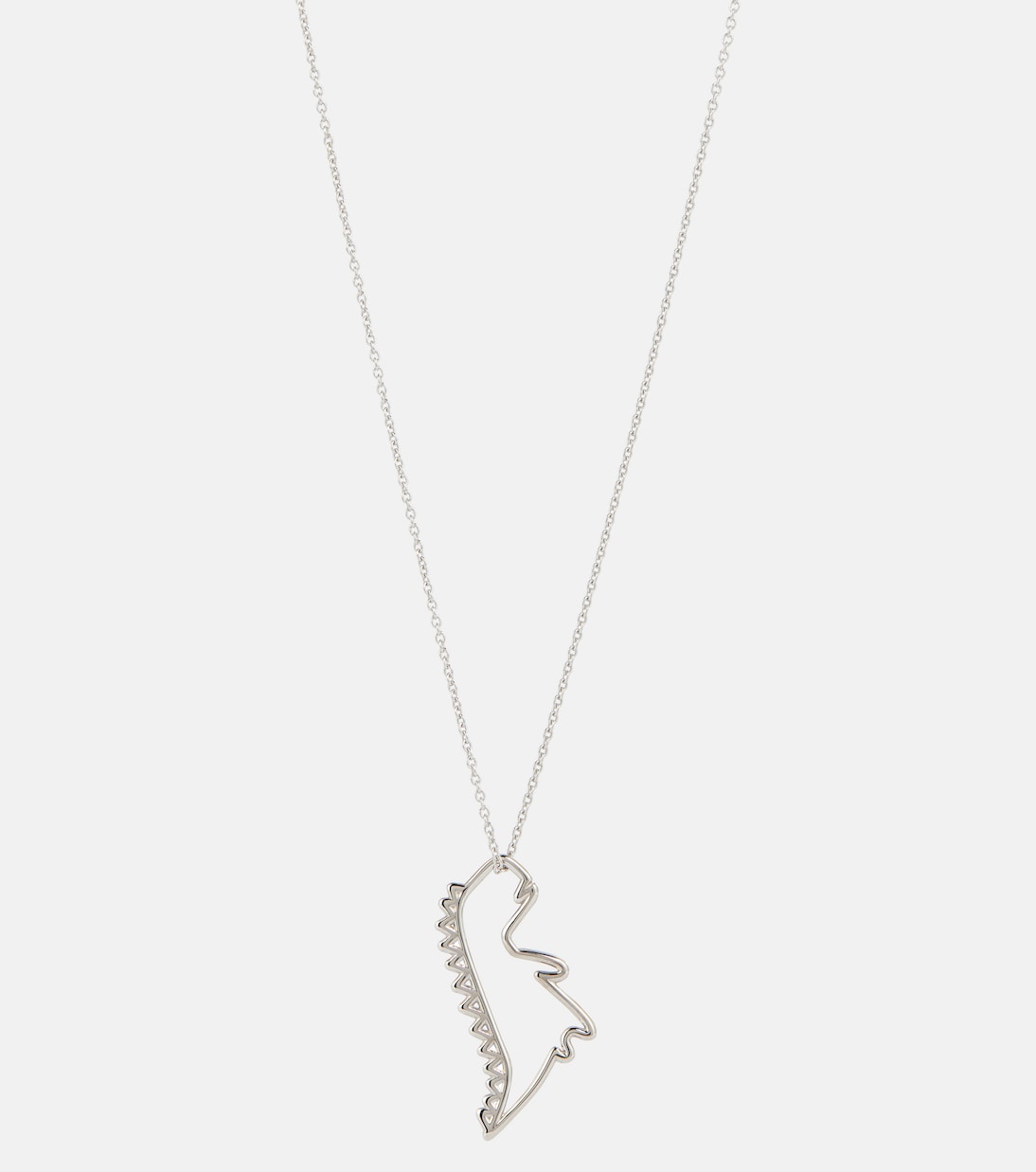 Collier Dino en or blanc 9 ct | Aliita