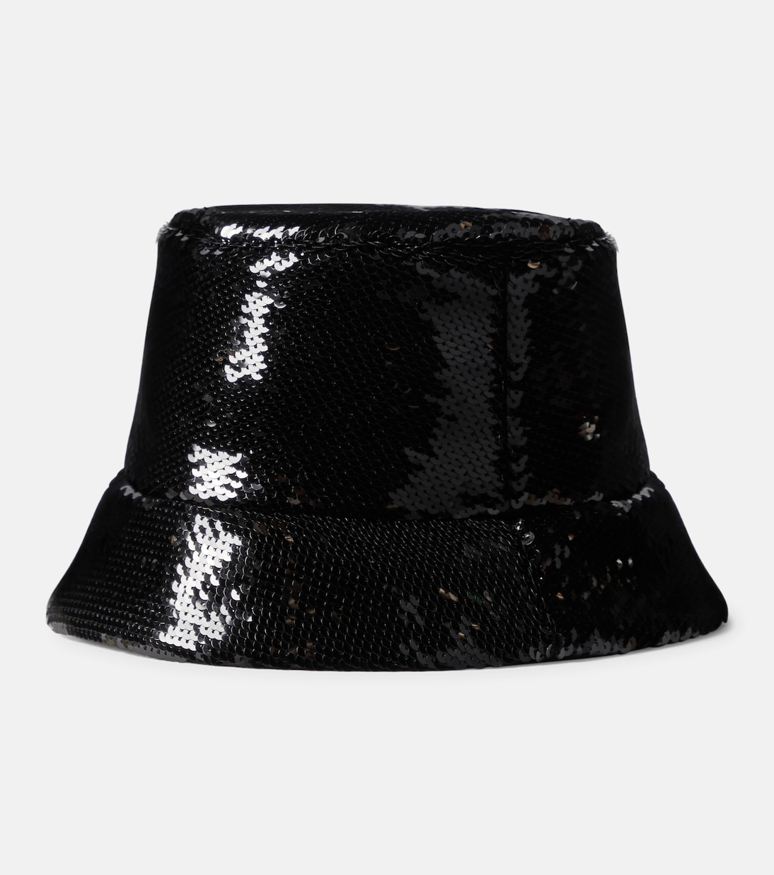 Cappello bucket scintillante PRADA per uno stile giovane e audace