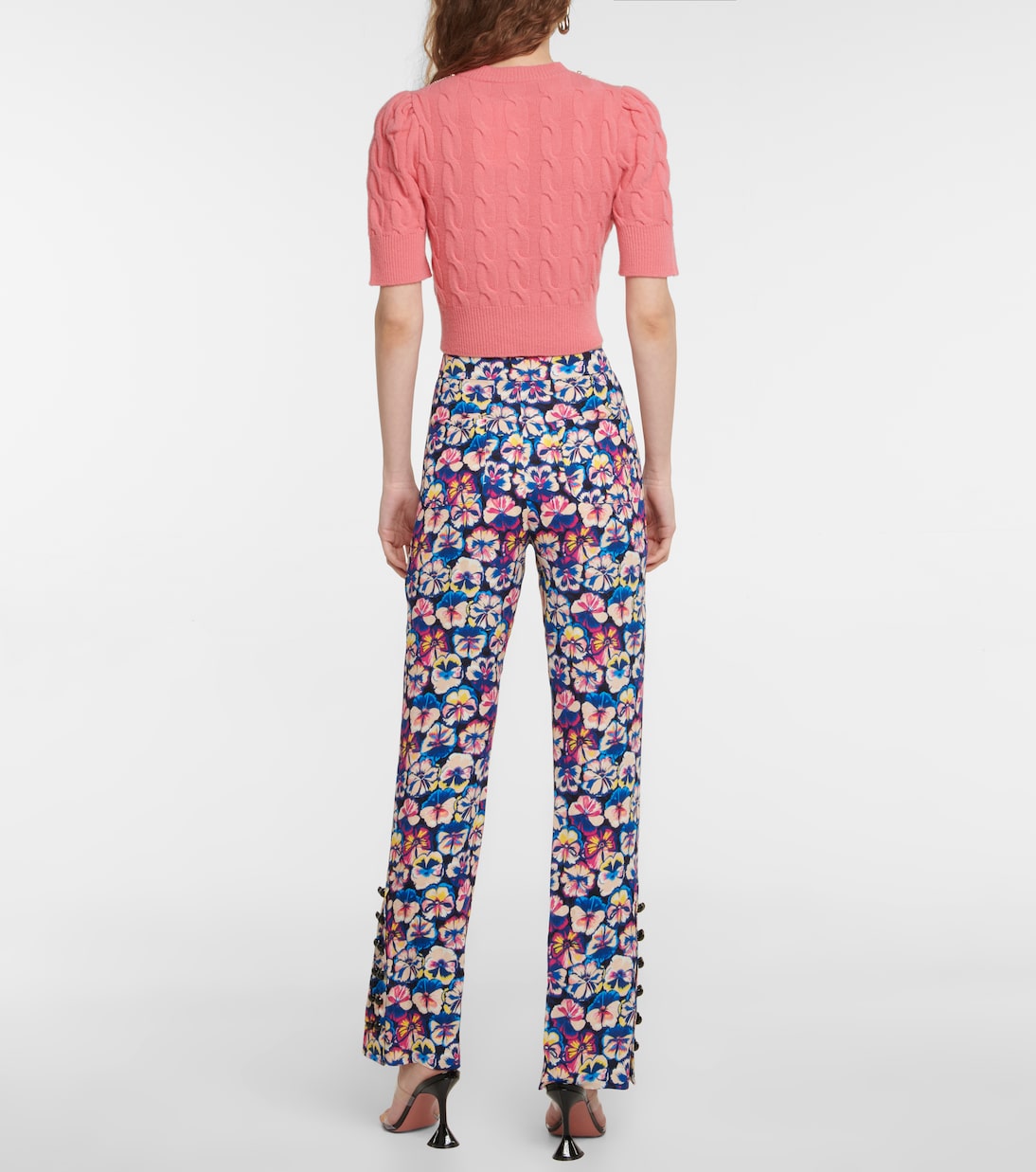 Floral high-rise flared pants | Rabanne
