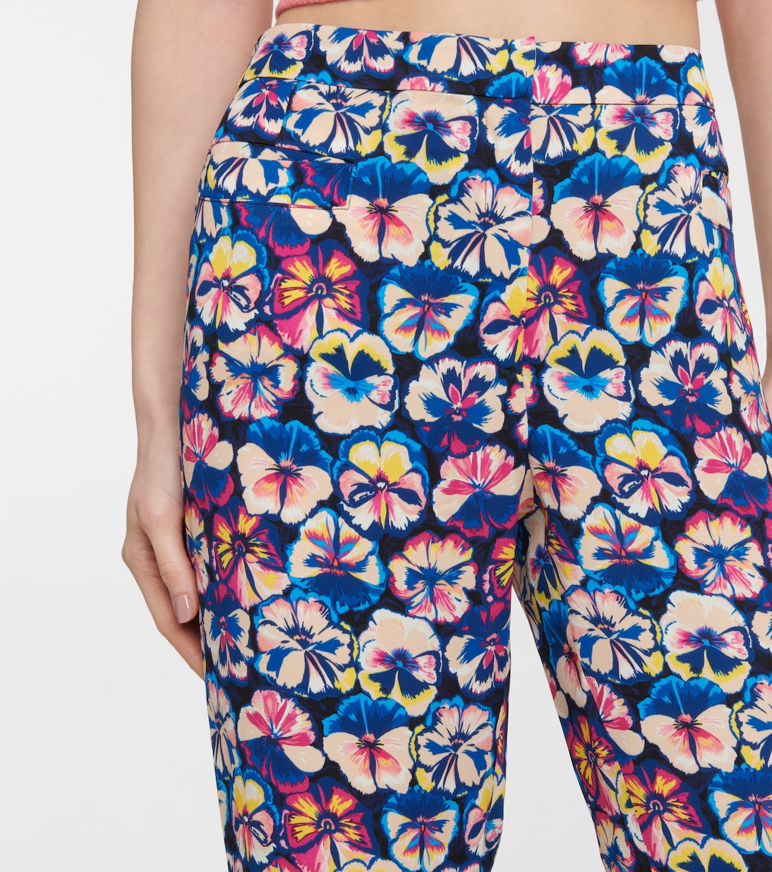 Floral high-rise flared pants | Rabanne