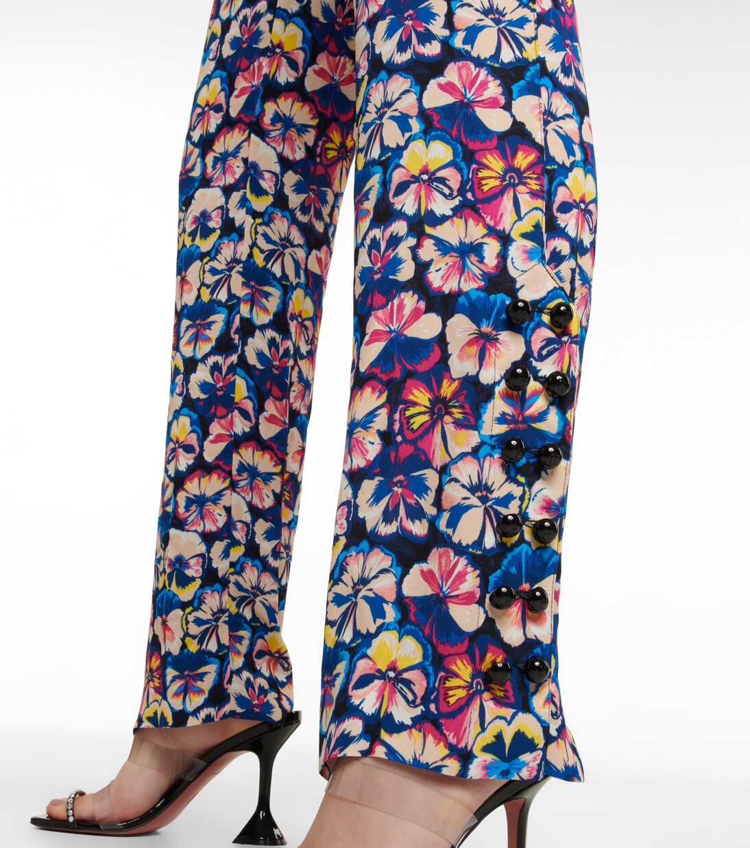 Floral high-rise flared pants | Rabanne