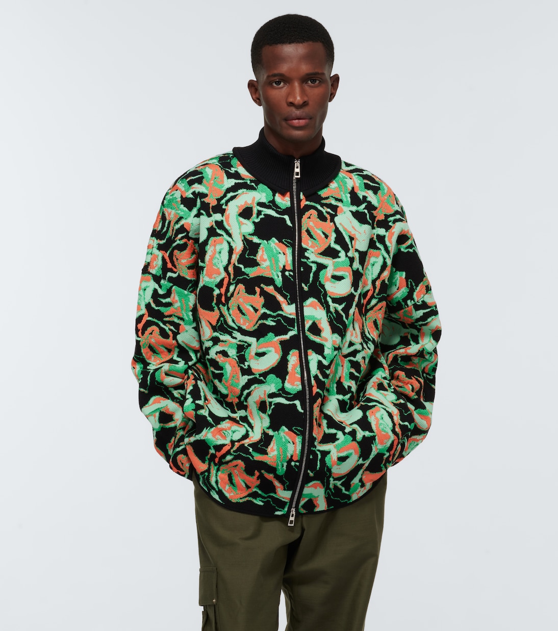 Zipped patterned cardigan | Loewe
