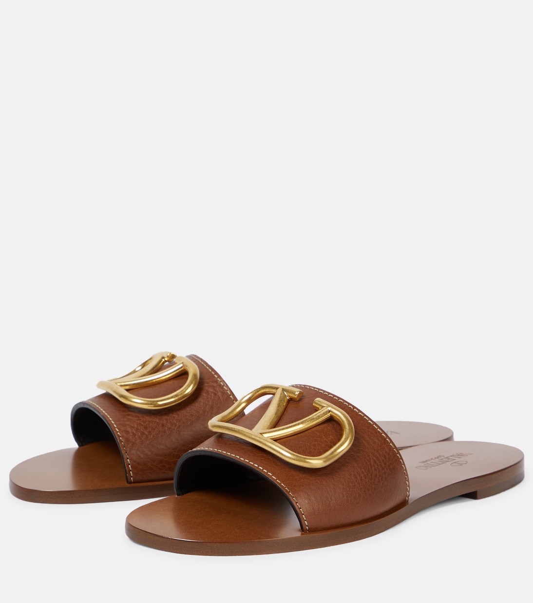VLogo leather slides | Valentino Garavani