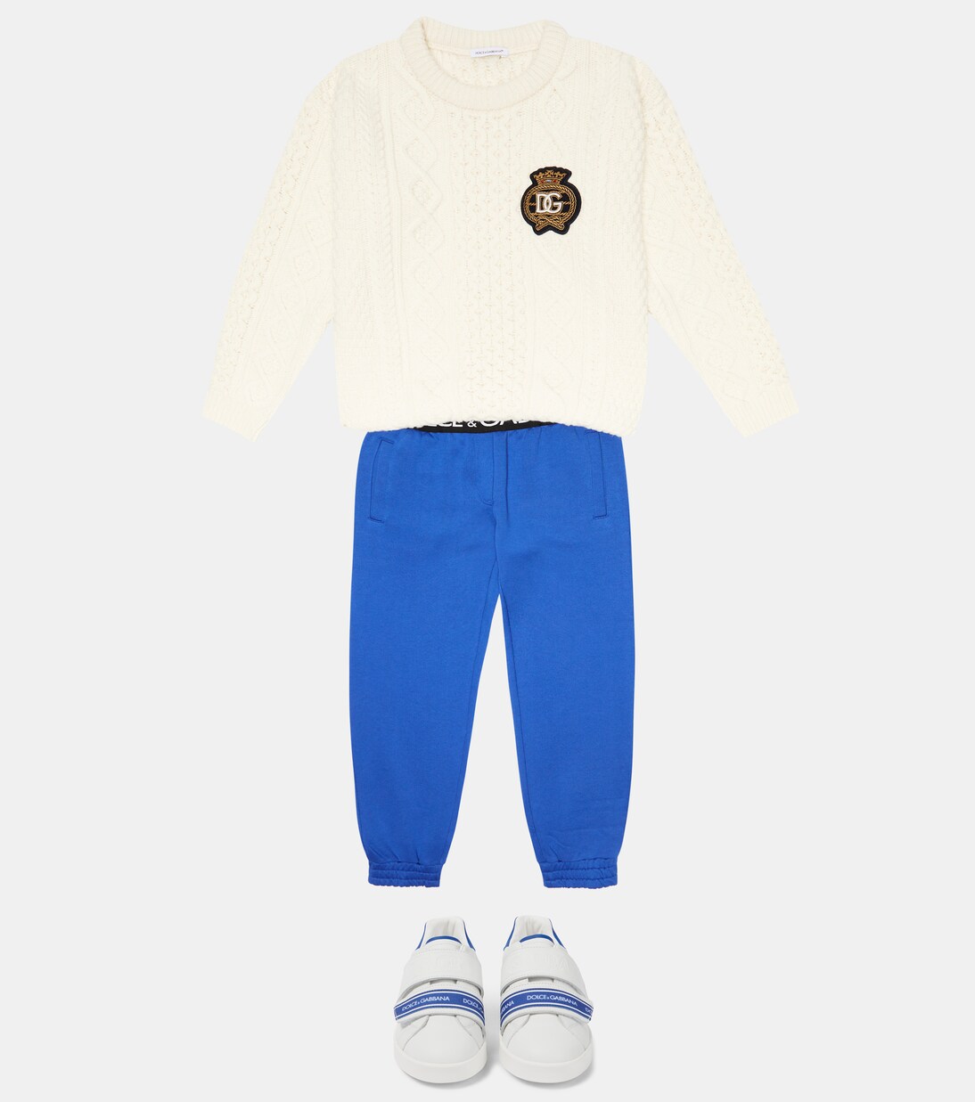 Pantalones de chándal de algodón | Dolce&Gabbana Kids