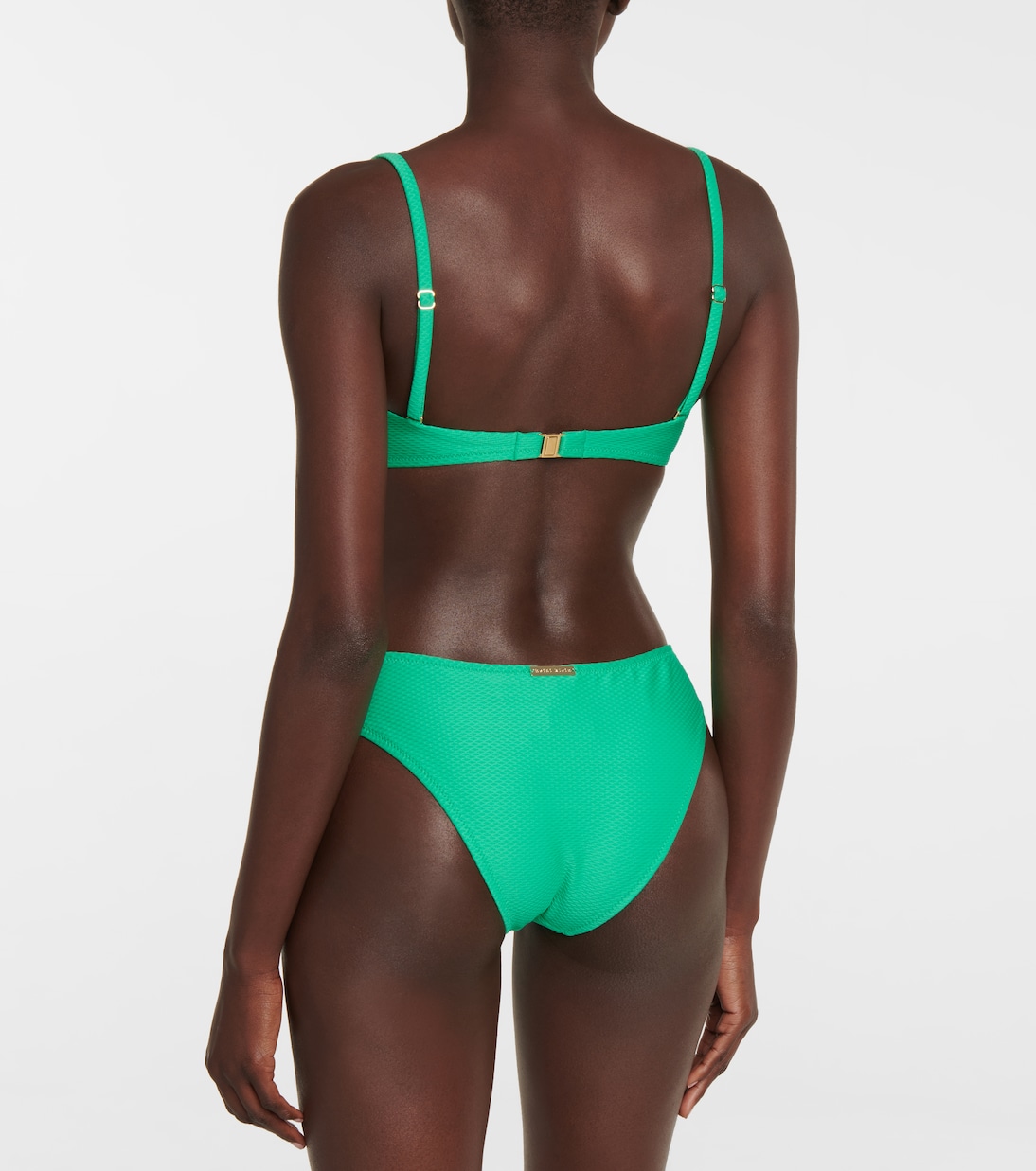Textured self-tie bikini top | Heidi Klein