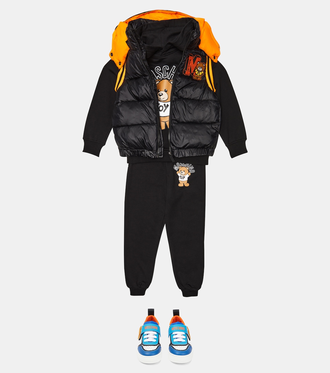 Embroidered padded vest | Moschino Kids