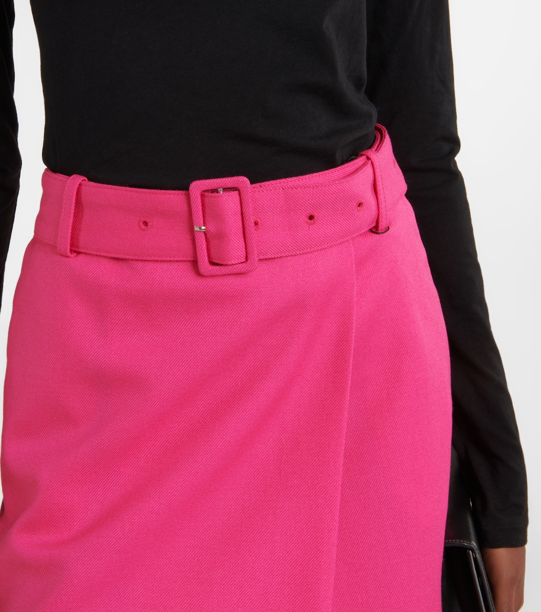 Mini-jupe en laine vierge | Ami Paris