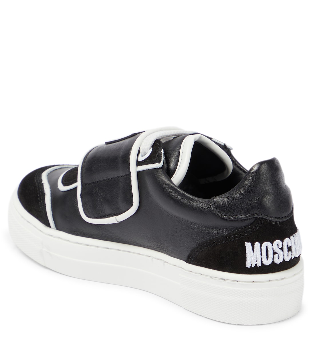 Logo leather sneakers | Moschino Kids