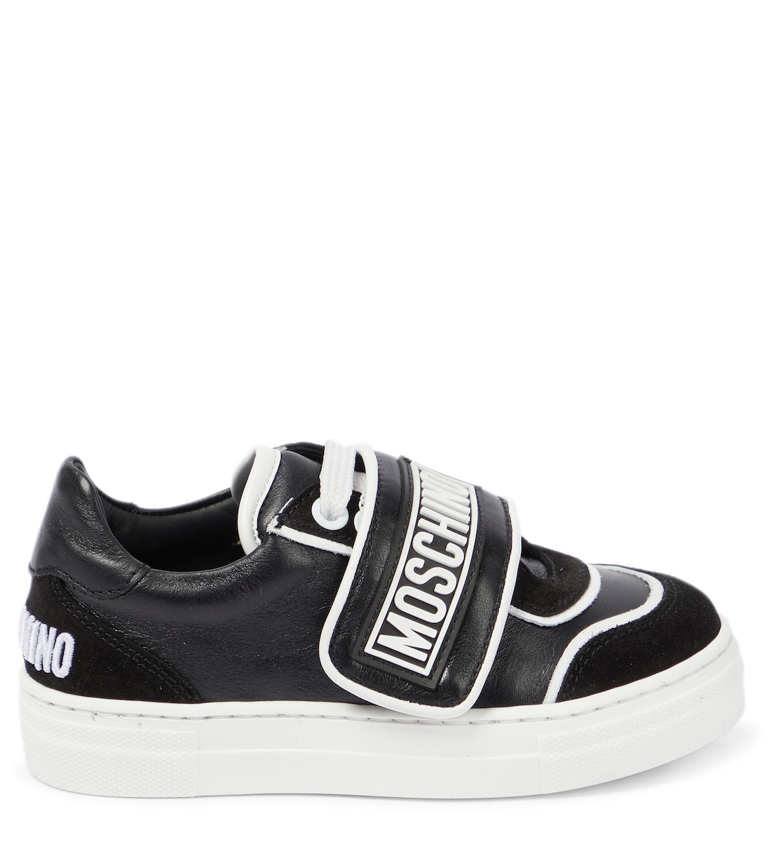 Logo leather sneakers | Moschino Kids