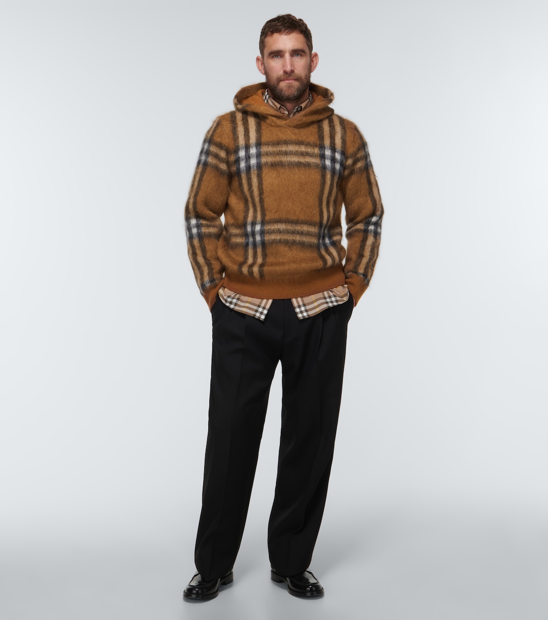 Felpa in misto lana a quadri | Burberry