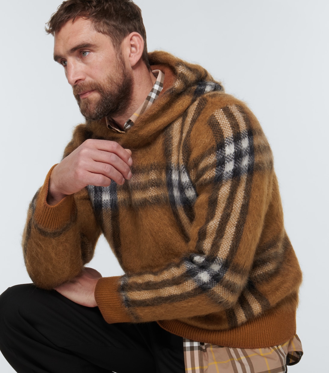 Felpa in misto lana a quadri | Burberry