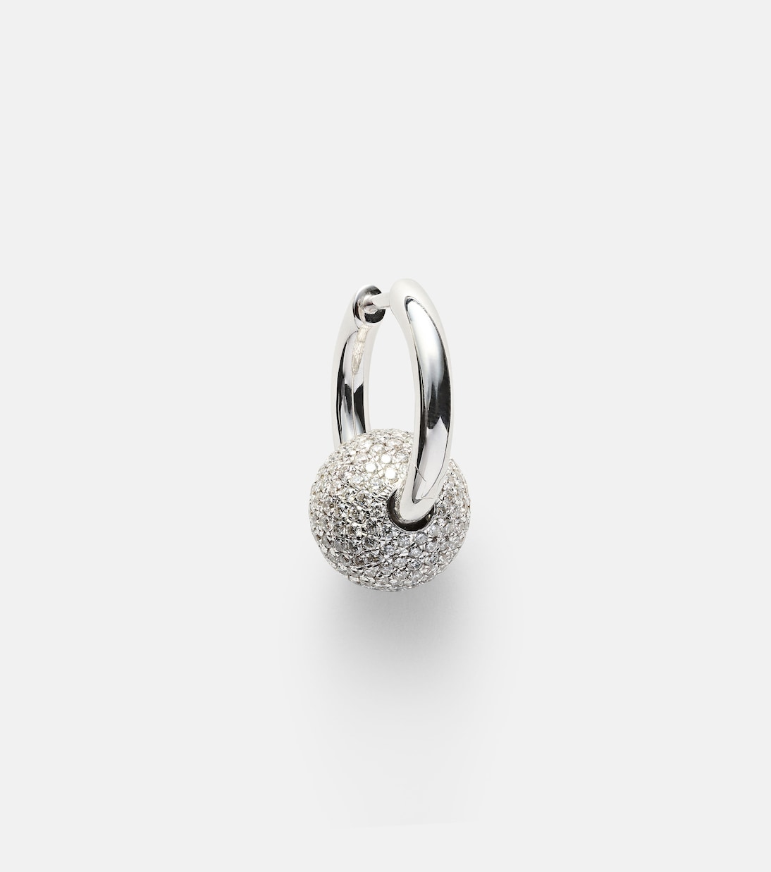 Boucle d'oreille unique Piercing en or 14 cts et diamants | Rainbow K