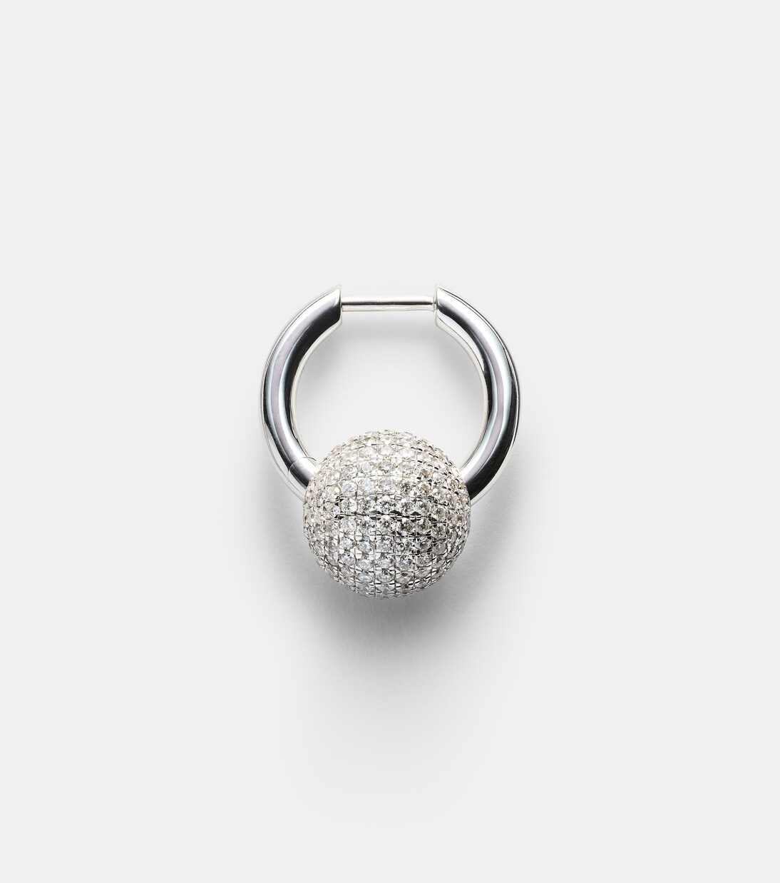 Boucle d'oreille unique Piercing en or 14 cts et diamants | Rainbow K
