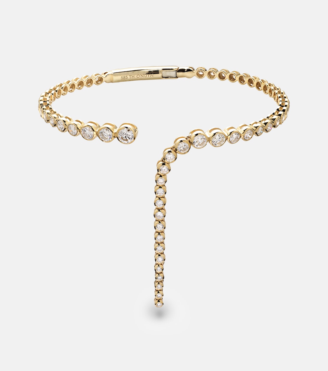 Bracelet Imperial Wavelength en or 14 ct et diamants | Ondyn