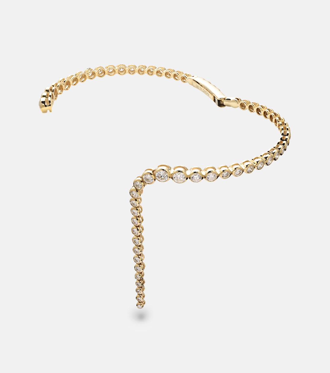 Bracelet Imperial Wavelength en or 14 ct et diamants | Ondyn