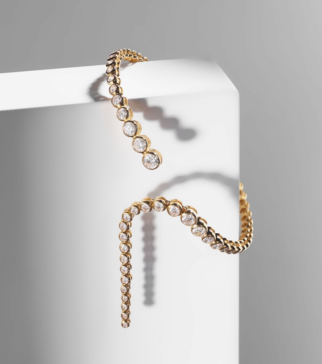 Bracelet Imperial Wavelength en or 14 ct et diamants | Ondyn