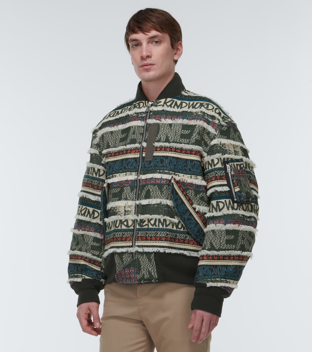 X Eric Haze Bomberjacke aus Jacquard | Sacai