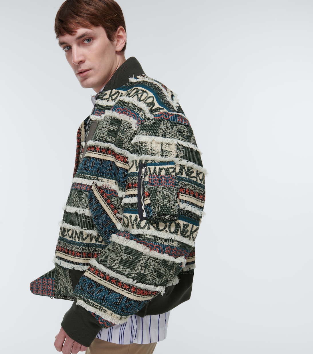 X Eric Haze Bomberjacke aus Jacquard | Sacai