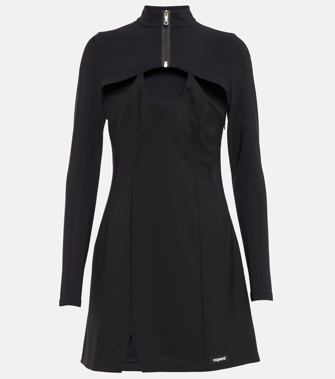 Cutout wool-blend minidress | Coperni