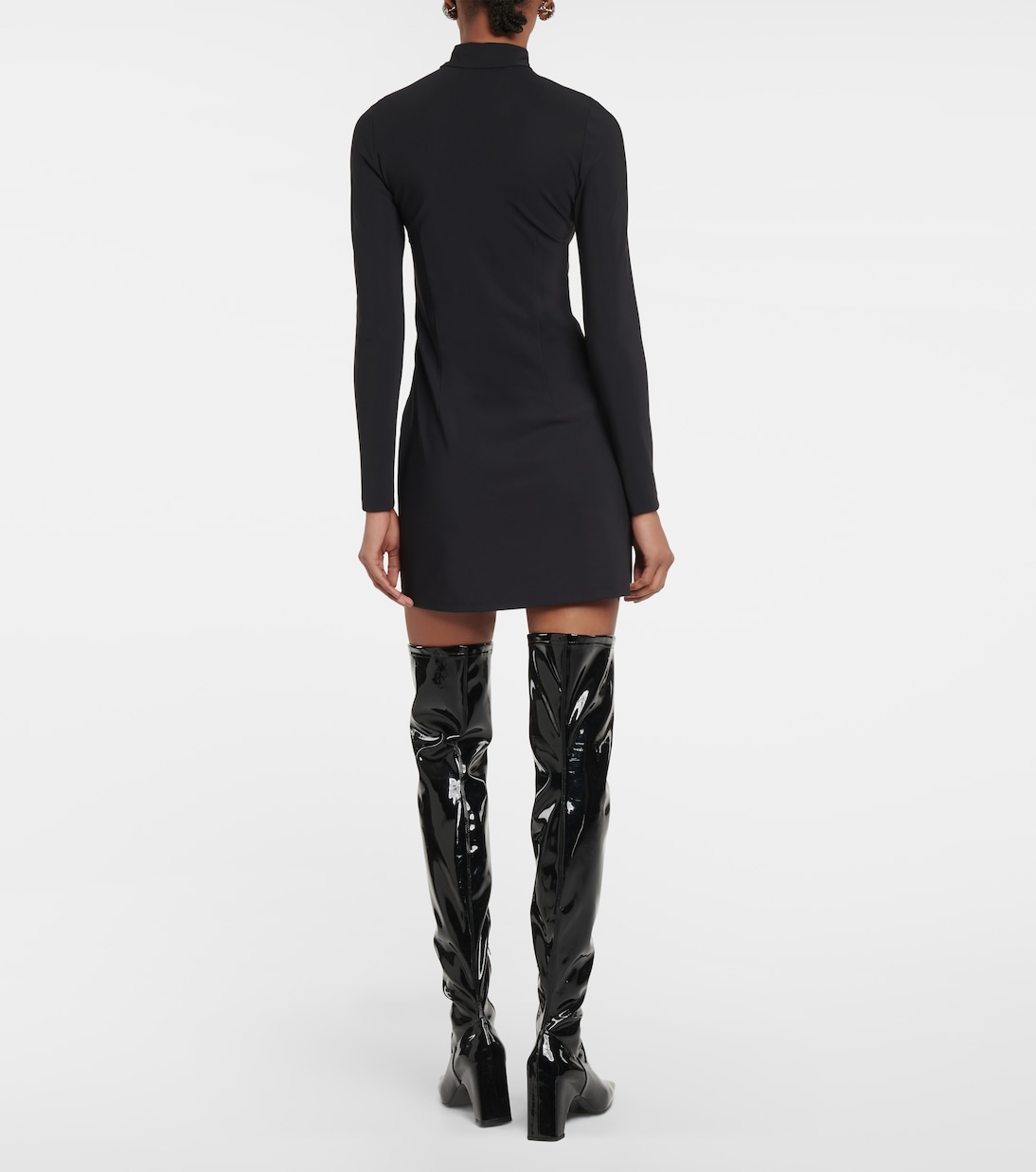 Cutout wool-blend minidress | Coperni